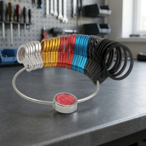 Jeu de 36 jauges à doigts en aluminium multicolores Eagle Jewelry, tailles standard 1-36, 0,55 kg, kit de fournitures pour la fabrication de bijoux, fabrication de bagues - Product Image 3