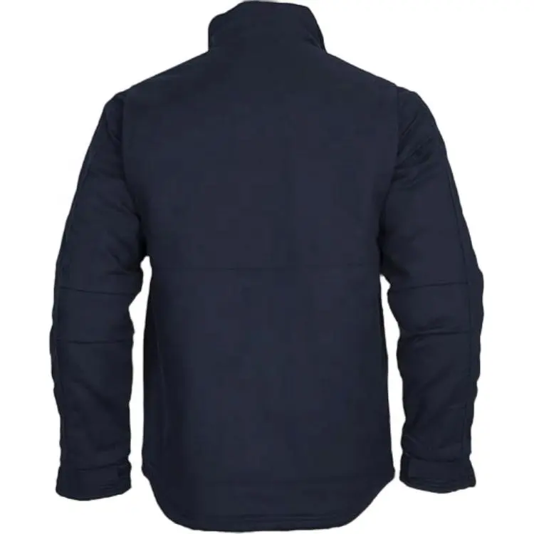 पुरुषों के लिए फैक्टरी कस्टम 100% कॉटन हेवी डक क्लॉथ वर्क एफआर जैकेट रजाईदार अस्तर कैनवास जैकेट