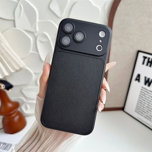 เคสโทรศัพท์หนัง PU เคลือบด้านสุดหรูสำหรับ iPhone 17 Pro Max รุ่นใหม่ สำหรับ iPhone 18 Pro Max สีฟ้าอ่อนและสีม่วงสดใส - Product Image 6
