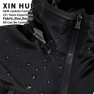 Custom Logo Vintage Fleece Jacket Mens Outdoor Tactical Windproof Techwear Rain Coat 100% Polyester/Cotton for Hiking Fishing - Product Image 3