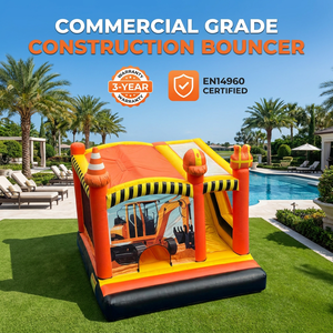 Château gonflable combiné de qualité supérieure avec toboggan, en PVC, pour usage commercial, facile à installer - Product Image 1