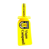 Etiqueta de Equipaje de PVC de Lujo con Logotipo Personalizado y Patrón de Letras, Color y Tamaño Personalizables