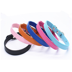 Collar de cuero con hebilla de aleación para perro y gato, tamaño ajustable, pequeño y mediano, suministros para perros - Product Image 2