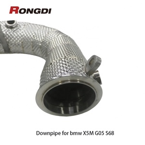 Tubo de Escape de Acero Inoxidable 304 con Protección Térmica para BMW X5M G05 S68 4.4T 2025, Piezas de Escape para Automóviles - Product Image 6
