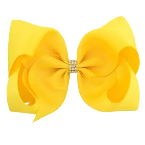 Fashion Handmade Grosgrain Ribbon Bow Hair Clip