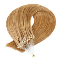 Extensiones de Cabello Virgen Remy 100% Naturales con Anillas Micro Loop de la Mejor Calidad 6 #   Extensiones de Cabello Lacio de Seda Chinas