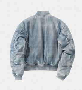 Technologie de lavage à l'acide de vêtement personnalisé Veste réversible fabriquée différemment Veste à changement de couleur thermosensible réactive pour hommes - Product Image 4