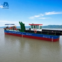 Plateforme flottante amphibie personnalisée pour excavatrice, barge de travail pour le dragage des voies navigables, l'extraction de sable et la protection des côtes