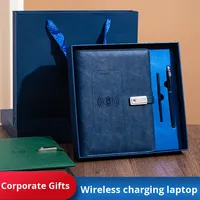 Carnet à feuilles mobiles en similicuir personnalisé Yichen NT070, coffret cadeau d'affaires, 180x235mm, 96 pièces
