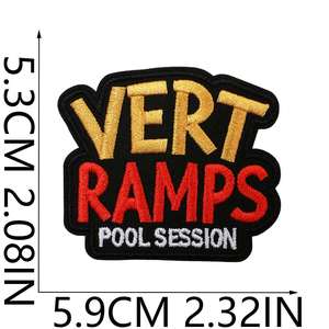 Parches Bordados Termoadhesivos de Estilo Urbano para Skateboarding - Product Image 6