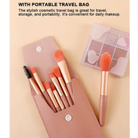 Lot de 8 mini-pinceaux de maquillage professionnels à faible MOQ, prix de gros, pour fard à paupières et correcteur
