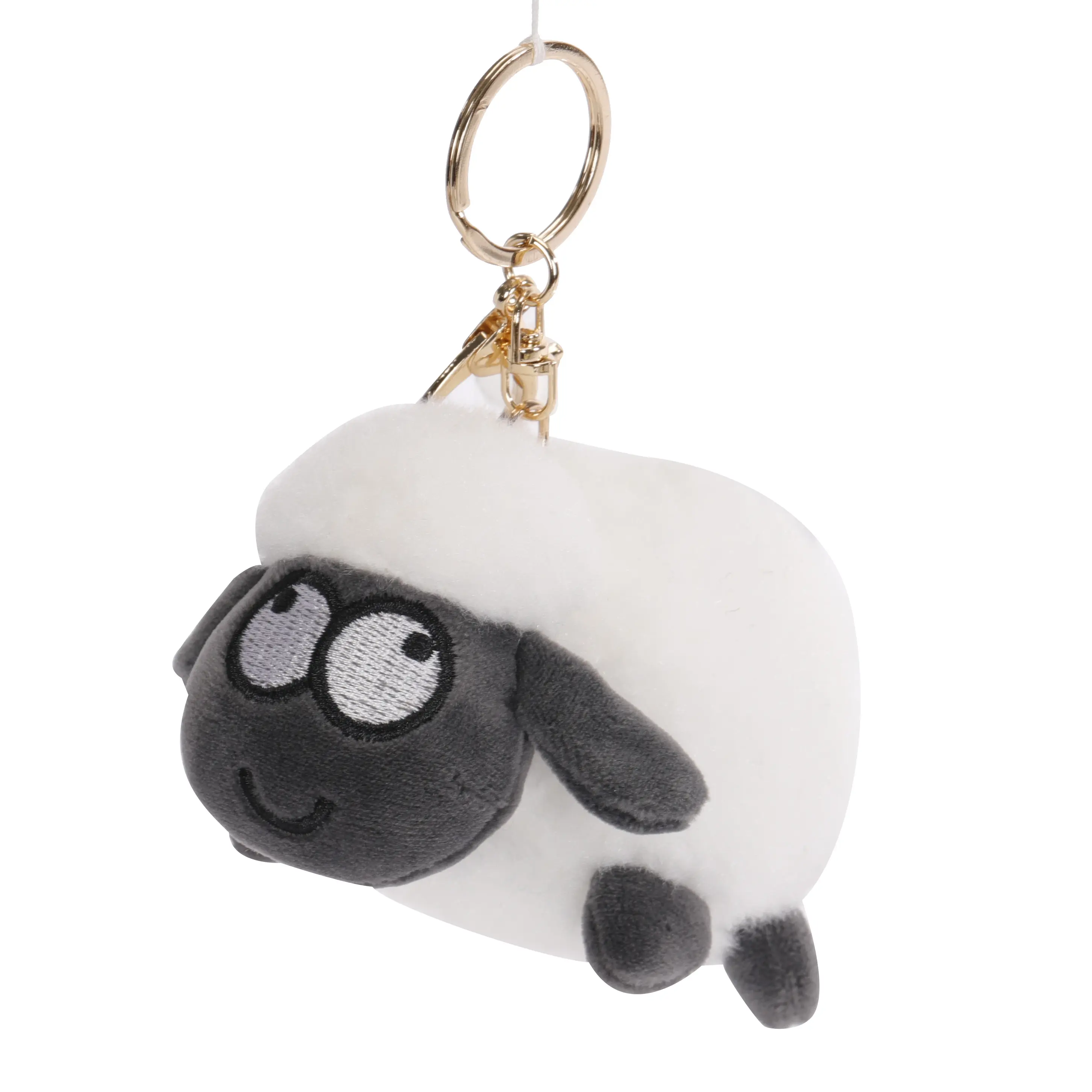 Chất lượng cao sang trọng Keychain PU da dê Keychain dê Mặt dây chuyền dễ thương Cừu mặt dây chuyền thực tế hình dạng động vật Keychain