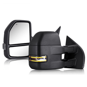 Espejos Retrovisores Laterales con Calefacción y Luz para Ford F150 2015-2018, Negros, para Vehículos con Volante a <span class=keywords><strong>la</strong></span> Izquierda, Nuevos - Product Image 1