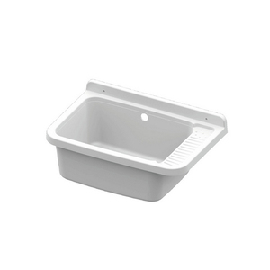 Lavabo de Resina Blanca 50.4 x 33.4 x 24 Cm para Baño - Product Image 1