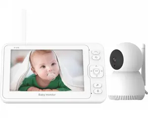 Monitor Bayi Nirkabel Portabel Kamera Keamanan HD 1080P Monitor 5 Inci Produk Bayi Khusus untuk Bayi/Anak-anak/Hewan Peliharaan