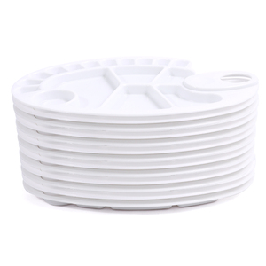 Foska <span class=keywords><strong>Palette</strong></span> de <span class=keywords><strong>peinture</strong></span> en plastique blanc robuste en forme de poisson moyen 17 puits pour aquarelle <span class=keywords><strong>Gouache</strong></span> <span class=keywords><strong>peinture</strong></span> Art artisanat projet de bricolage - Product Image 6