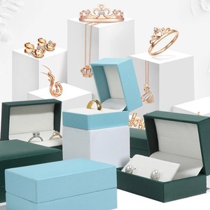Lederen Sieraden Geschenkdoos Voor Ringen Oorbellen Kettingen Armbanden Bruiloft Gunsten Verpakking Display Sieraden Doos Verpakking - Product Image 2