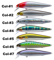 TOPLURE-señuelo duro de hundimiento lento, 7g, 10g, 14g, Señuelos de Pesca, ojo 3D, cebo Artificial para agua dulce y salada
