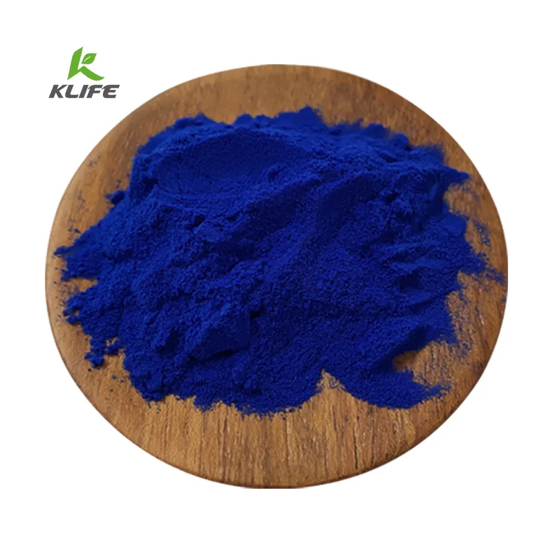 Wholesale Organic Blue Spirulina Powder Phycocyanin E6 E18 E25 E40 Blue Spirulina Powder