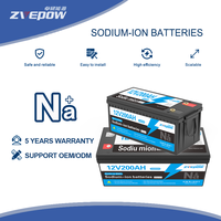 Baterai Ion Natrium 12V200Ah, Paket Baterai Na Ion Isi Ulang, Sel Grade A, Daya Tahan Siklus Panjang untuk Penyimpanan Energi Surya