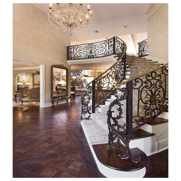Italian antique wrought iron stair railing /iron railing designs for ...