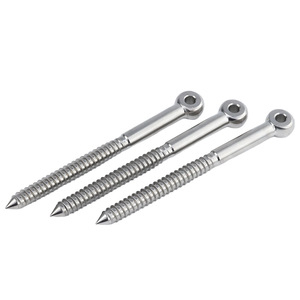 Stainless Steel Bolt With Eye Nut 50mm Length CNC Machined Precision Part - Product Image 1