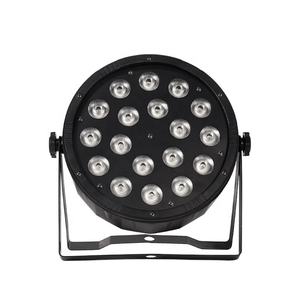 AICPOSE Precio al por Mayor, Luz LED Par 18x18w RGBWA UV 6en1, Luz Par de Plástico para Interiores, para Bodas y Fiestas - Product Image 1