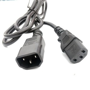 Cable de alimentación C14 a Nema 5-15R SJT 15A PVC, adaptador macho a hembra, cable de extensión - Product Image 2