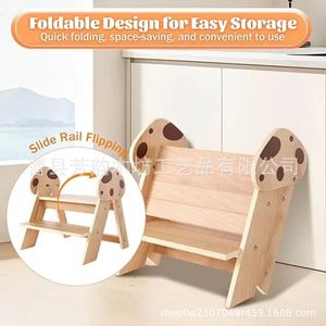 Taburete de madera plegable para niños, elevador para inodoro, de 2 a 4 años - Product Image 5