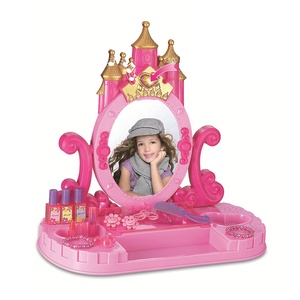 Kids' Dress up &amp; Pretend Play Girls Vanity Set Toy 661-38 Mini Beauty Makeup Station <strong>Kit</strong> With <strong>Sound</strong> &amp; Lights for Toddler - Product Image 1