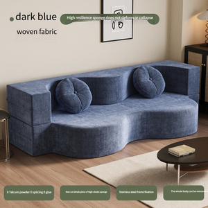 <span class=keywords><strong>Canapé</strong></span>-<span class=keywords><strong>lit</strong></span> pliable polyvalent, compressé sous vide, portable et peu encombrant, mobilier moderne pour la maison - Product Image 3