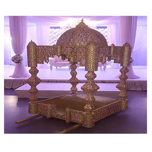 Latest Moroccan Style Bride Entry Palki Wedding Teak Wood Lightweight Bridal <b>Doli</b> Factory Sale USA - Product Image 1