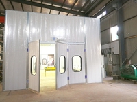Cabine de peinture industrielle à réduction de bruit, type fermé, pour éviter la diffusion de la poussière de peinture