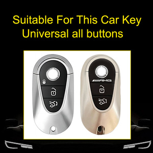 Innofit MEA1 Haute qualité Housse de Clé de voiture en TPU Bouton transparent pour <span class=keywords><strong>Mercedes</strong></span>-Benz <span class=keywords><strong>Classe</strong></span> S C E Universel W204 207 - Product Image 2