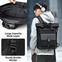 Sac à dos pour ordinateur portable de grande capacité, design ergonomique, pliable, imperméable, en Oxford, durable, directement de l'usine, pour l'école, le collège, les étudiants