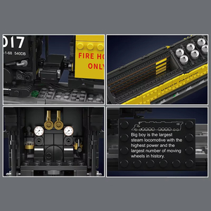 Mould <span class=keywords><strong>King</strong></span> 12049 <span class=keywords><strong>Train</strong></span> technique à construire, locomotive Big Boy 4-8-8-4, ensemble de briques de construction, cadeau de Noël pour enfants - Product Image 5