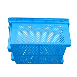 Heavy duty stackable and nestable Euro plastic crate poultry containers