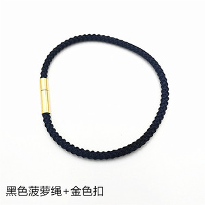 <b>Red</b> Pineapple Rope <b>Bracelet</b> 3Mm Gold Clasp Unisex Gift Jewelry - Product Image 3