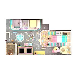 Nuovo Design Commerciale: Attrezzatura per Area Giochi per <span class=keywords><strong>Bambini</strong></span>, Piscina di Palline, Centro di <span class=keywords><strong>Intrattenimento</strong></span>, Attrezzatura per Parco Giochi al Coperto per <span class=keywords><strong>Bambini</strong></span> in Colori Pastello - Product Image 2