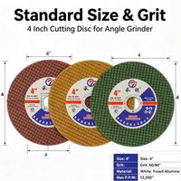 Disque de coupe métallique de 4 pouces 107x1.2x16mm, disque en résine grain WA46, lame de meuleuse d'angle, tranchante et durable pour acier inoxydable et fonte