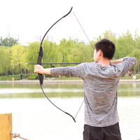 STARCN Set Busur dan Anak Panah Recurve Ambidextrous, Perlengkapan Lengkap Busur Panahan dengan Anak Panah, Tabung, Tas Busur, Siap Digunakan untuk Latihan