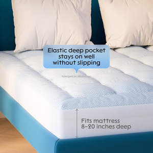 <span class=keywords><strong>Surmatelas</strong></span> Rafraîchissant <span class=keywords><strong>Ultra</strong></span> Doux - Protège-Matelas Respirant Matelassé en Tricot pour Hôtels et Domiciles - Vente Directe Usine OEM/ODM - Product Image 2