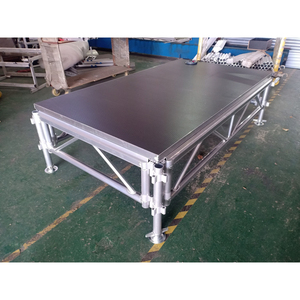 <span class=keywords><strong>DJ</strong></span> Setups Scène d'événement Bande de <span class=keywords><strong>musique</strong></span> extérieure Plate-forme de scène mobile en aluminium avec quatre pieds à hauteur réglable - Product Image 5