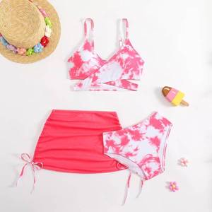 Burkinis personnalisables 3 pièces pour filles, multicolores, avec jupe <span class=keywords><strong>de</strong></span> <span class=keywords><strong>bain</strong></span>, séchage rapide, non toxiques - Product Image 5