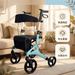 Exactly Multifunctional Aluminum Alloy <b>Walker</b> For <b>Elderly</b> With Seat And Storage Foldable Mobility Aid - Product Image 2