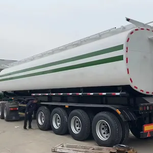 China New Transport Oil Fuel 45 Cubic 3 4 Axles Separate Chassis Oil Fuel Tanker Semi Trailer
