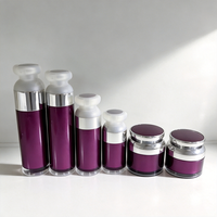 Ensemble de flacons et pots en verre de luxe personnalisés OEM pour soins de la peau, sérum, crème, lotion, tonique, mascara, 30 ml, 50 ml, 15 g, étiquette privée, gravure cosmétique
