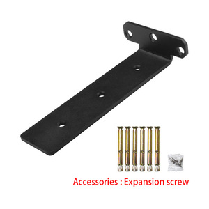 Support d'étagère mural en métal robuste Support d'étagère en forme de T en acier inoxydable Support de planche de bois <span class=keywords><strong>invisible</strong></span> - Product Image 6