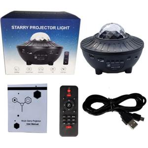 Proyector de Luz Romántico con Diseño de Cielo Estrellado, Control Remoto, RGB, Ondas LED, Nebulosa, Nubes, Altavoz Bluetooth con Música, Lámpara Galaxia - Product Image 6