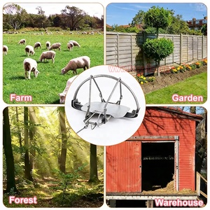 Trampa para <span class=keywords><strong>Ratas</strong></span> Reutilizable para Jardín Exterior, Trampa <span class=keywords><strong>de</strong></span> Resorte para Ratones, <span class=keywords><strong>Control</strong></span> <span class=keywords><strong>de</strong></span> Plagas - Product Image 6